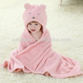 Cobertor De Flanela Do Bebê Com Capuz De Banho Robe-Bonito Pequeno Cão Dos Olhos, Plush Super Macio e Confortável para o bebê ou criança
